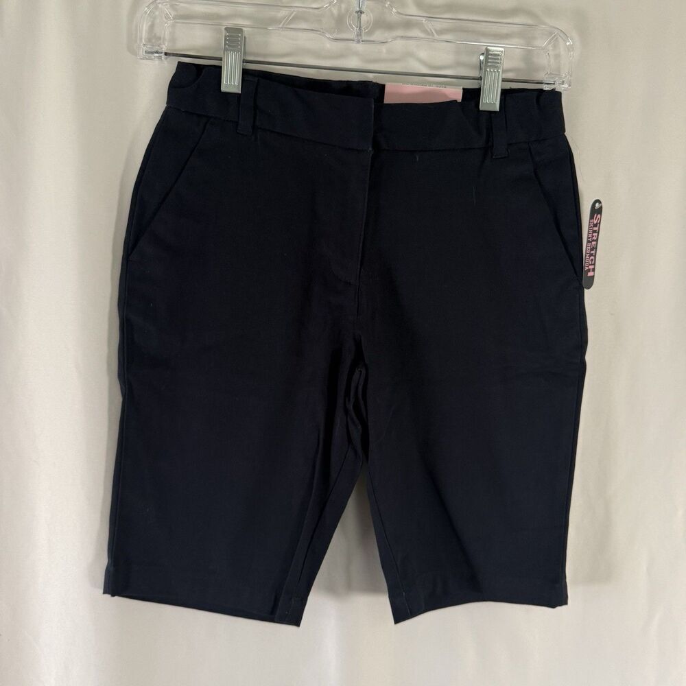 New Chaps Approved Schoolwear Shorts Girls 12 Regular Blue Skinny Bermuda